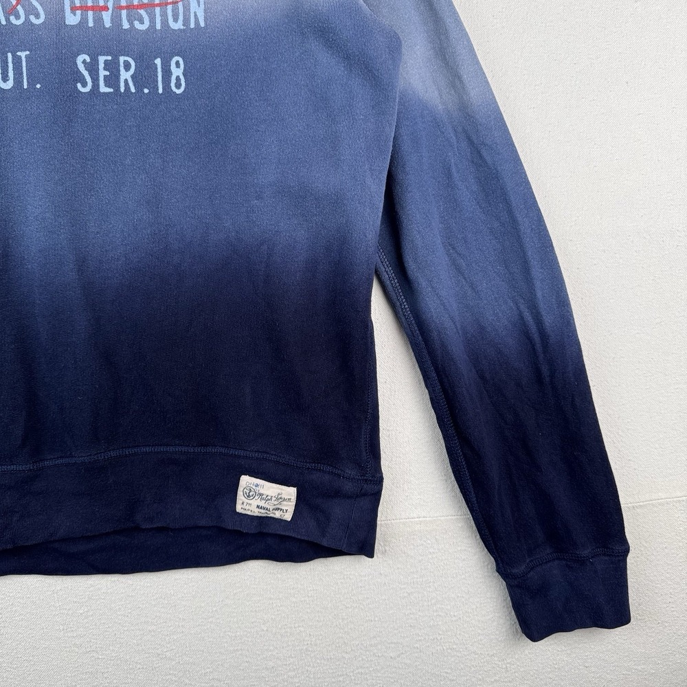 Polo Ralph Lauren RLYC Boys XL 18-20 Navy Ombré Sweatshirt Sailing Yacht Club - Picture 6 of 13